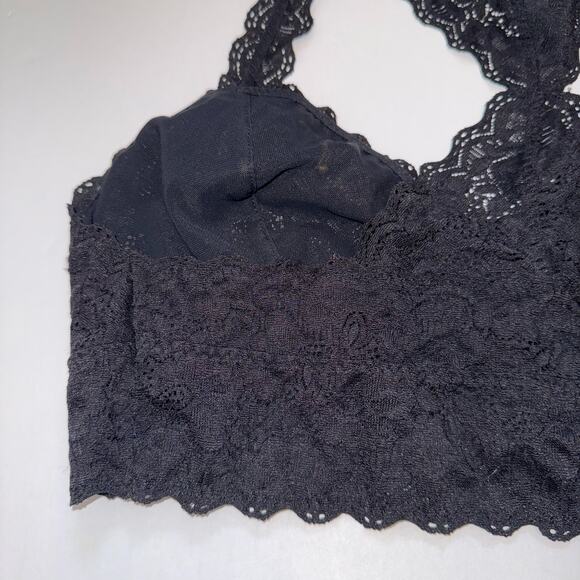 Felina Lace Longline Bralette (Black) Women’s Size XL Wireless Racerback Bra - Picture 4 of 11